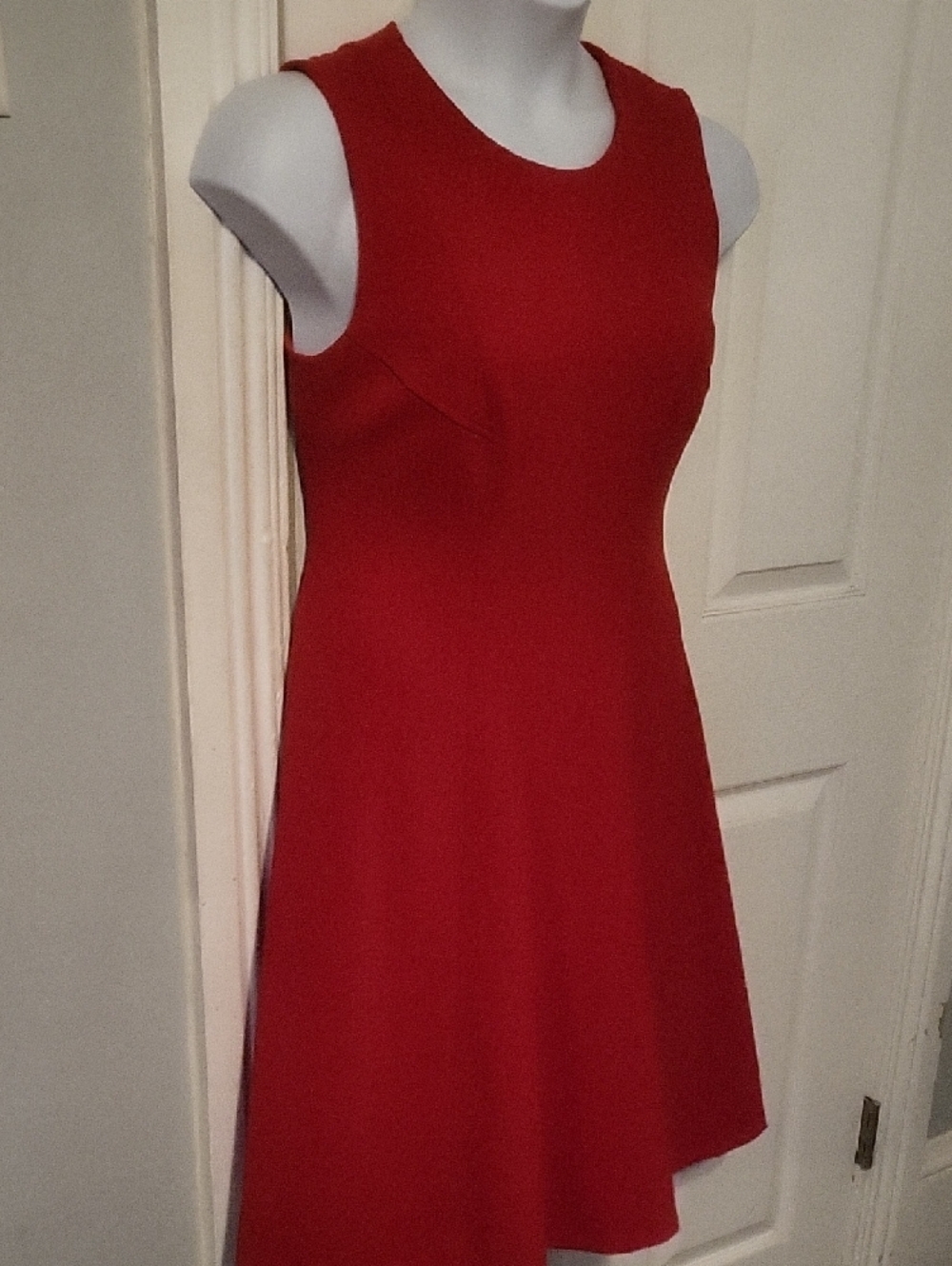 Tommy Hilfiger Red Sleeveless Fit-and-Flare Mini Dress - Picture 3 of 9
